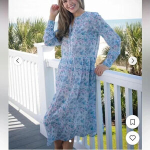 Simply Southern • Sheer Long Sleeve Maxi Dress